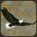 Mosaic soaring eagle.